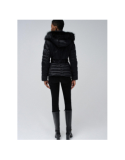 Manteau matelassé coupe slim jackie noir femme - Salsa