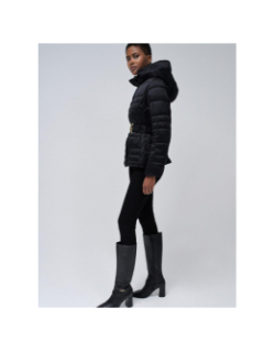 Manteau matelassé coupe slim jackie noir femme - Salsa