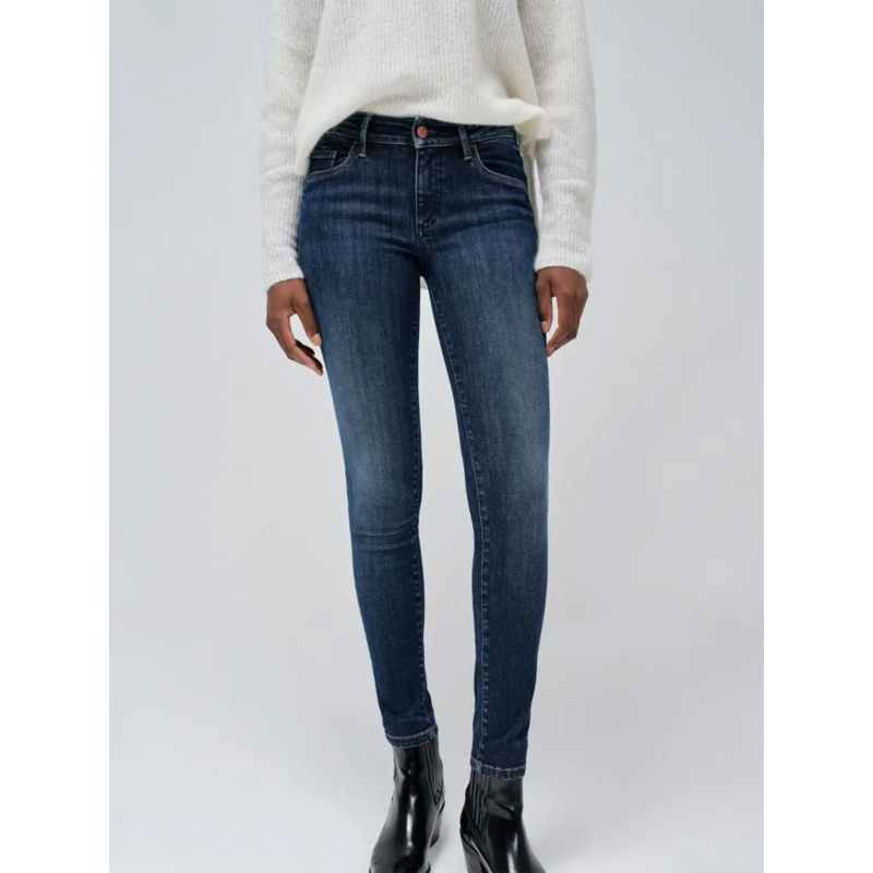 Jean wonder push up skinny bleu marine femme - Salsa