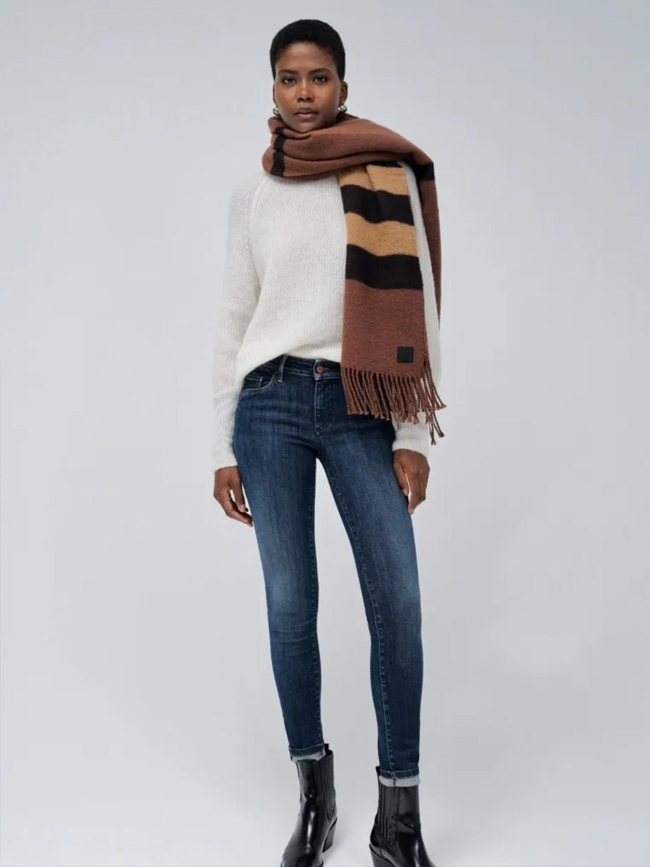 Jean wonder push up skinny bleu marine femme - Salsa