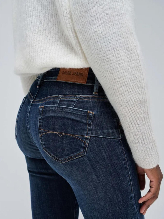 Jean wonder push up skinny bleu marine femme - Salsa