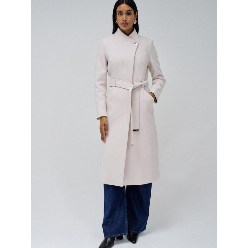 Manteau long en laine peacoat blanc femme - Salsa