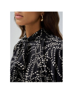 Blouse col en v à poids noir femme - Salsa