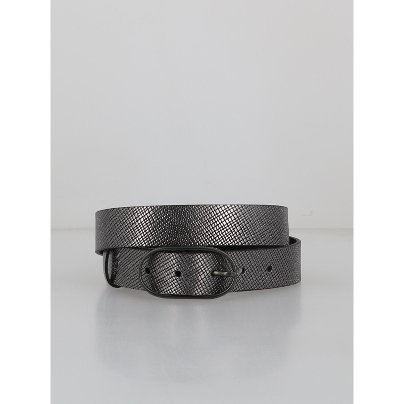 Ceinture en cuir embossed argenté femme - Salsa