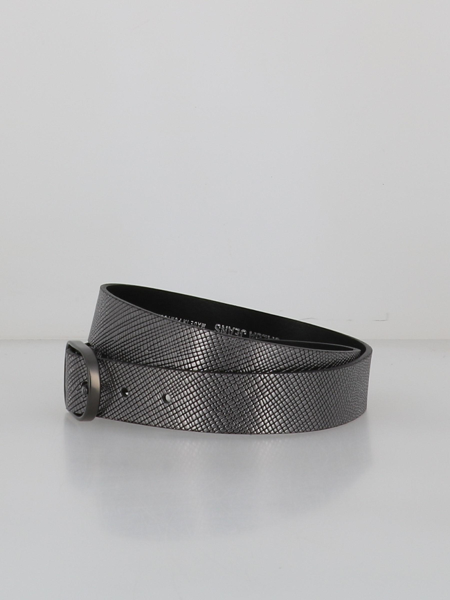 Ceinture en cuir embossed argenté femme - Salsa