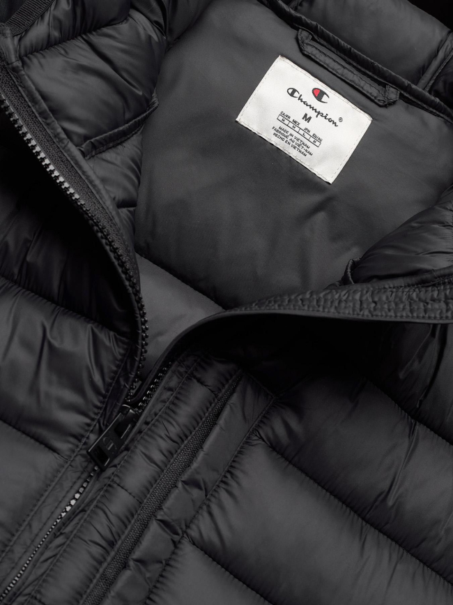 Doudoune fine à capuche noir homme - Champion