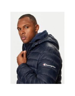 Doudoune fine à capuche bleu marine homme - Champion