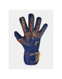 Gants de gardien football attrakt silver bleu marine - Reusch