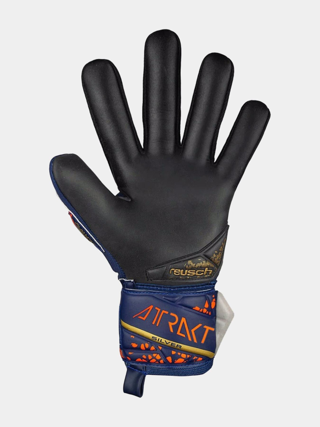 Gants de gardien football attrakt silver bleu marine - Reusch
