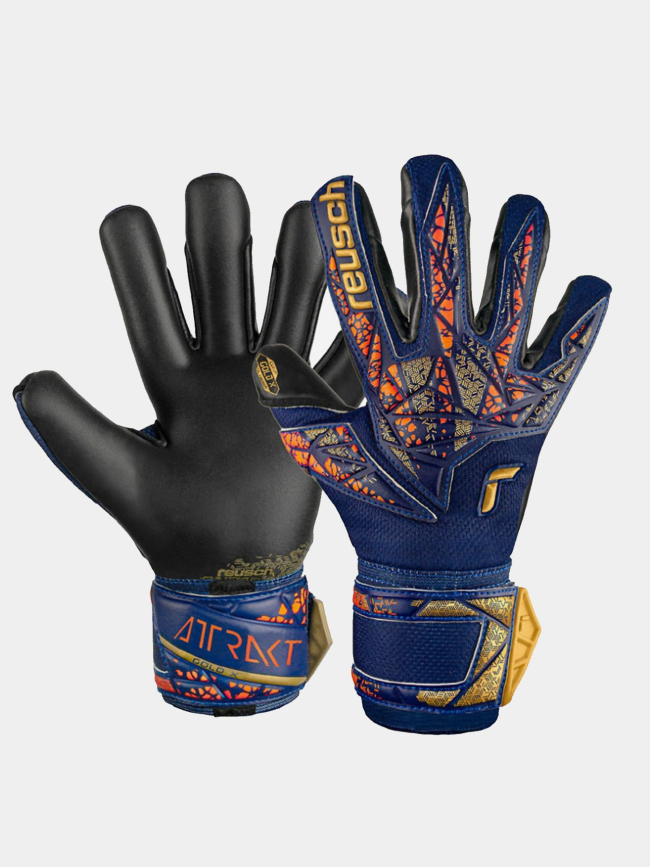 Gants de gardien football attrakt silver bleu marine - Reusch