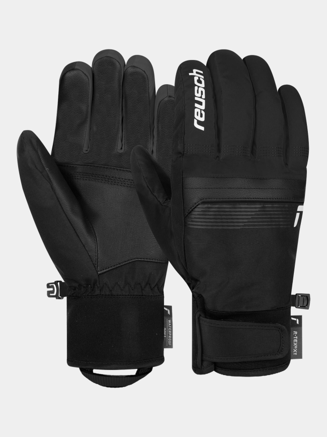 Gants de ski snow pilot t-rex noir adulte - Reusch