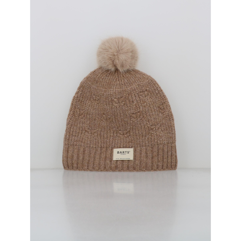 Bonnet à pompon macawa marron femme - Barts