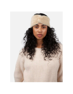 Bandeau fausse fourrure breanne beige femme - Barts