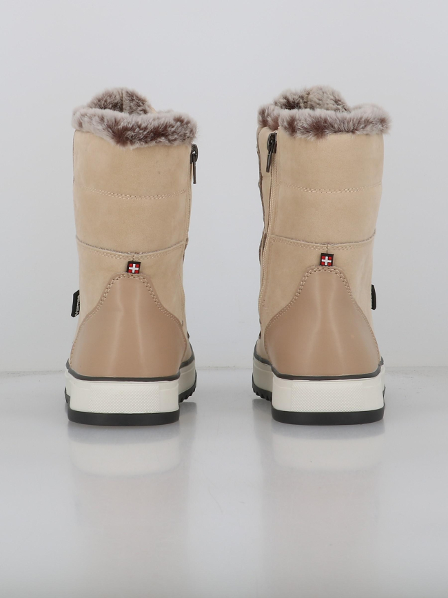 Bottes de neige fourrées conca beige femme - Alpes Vertigo