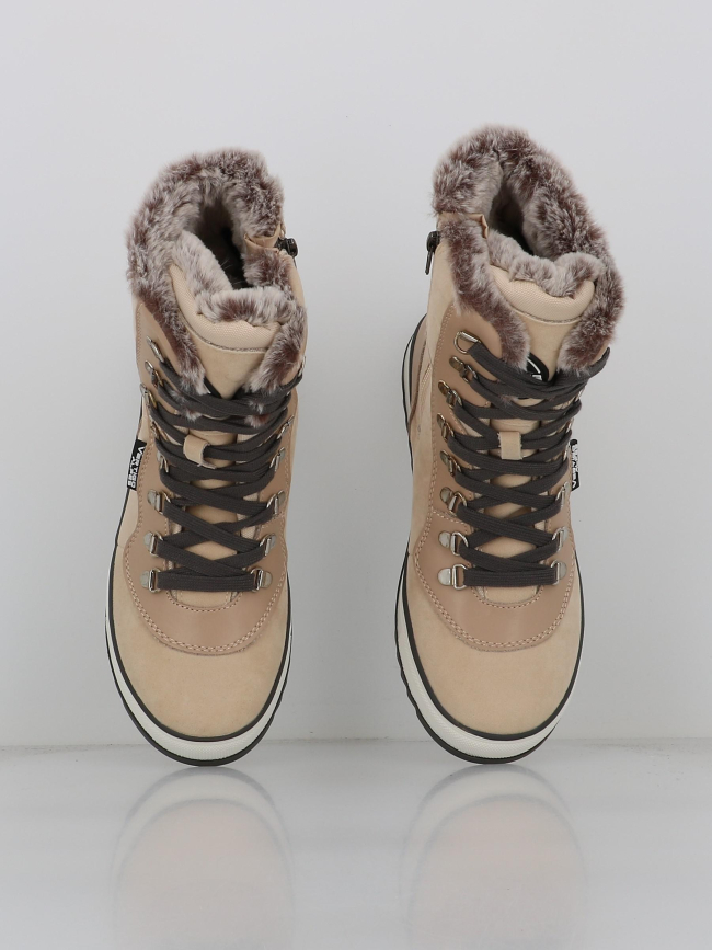 Bottes de neige fourrées conca beige femme - Alpes Vertigo