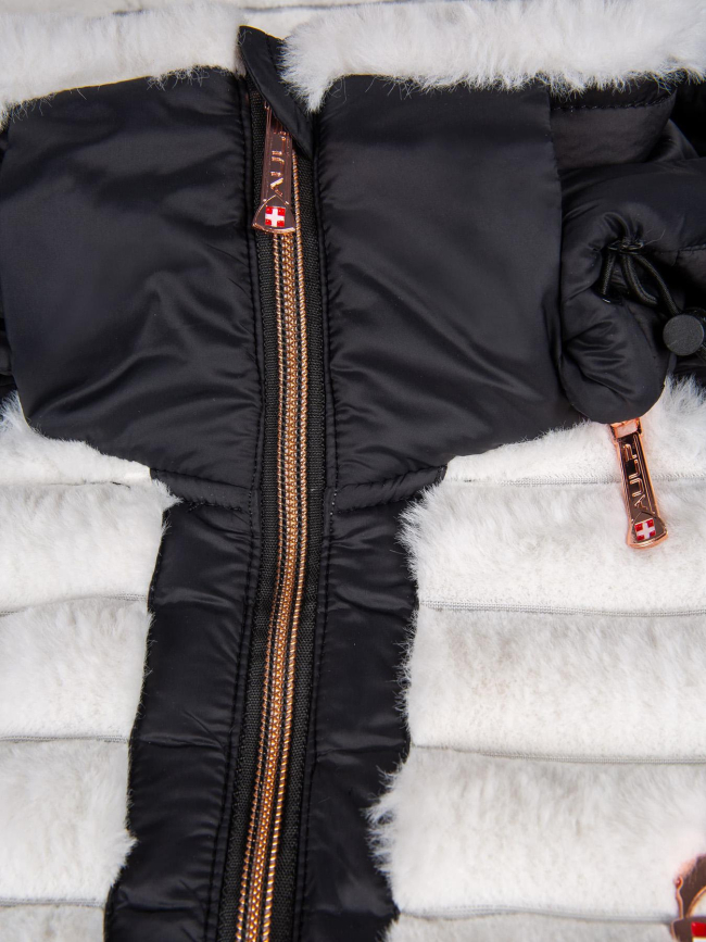 Veste hybride polaire noir femme - Aulp