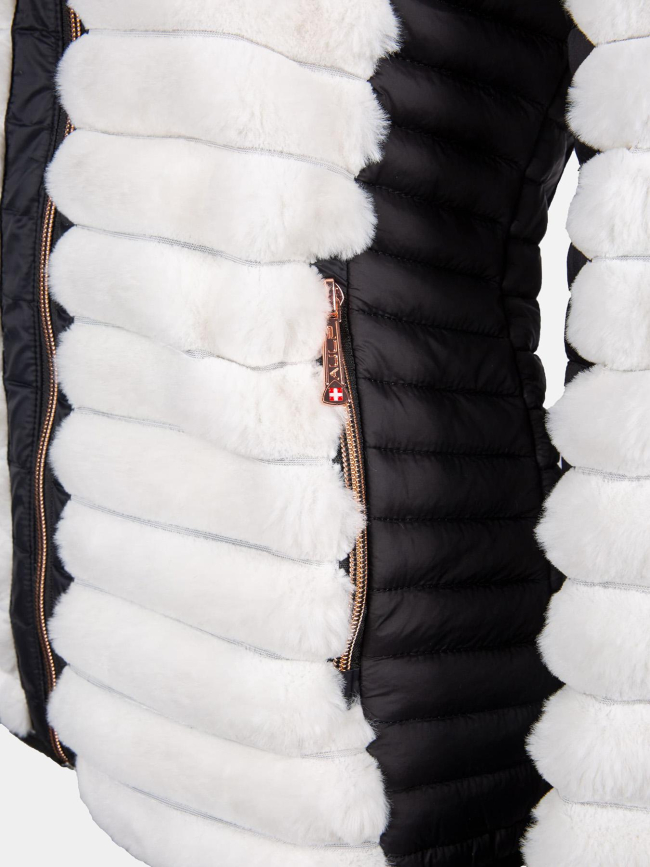 Veste hybride polaire noir femme - Aulp