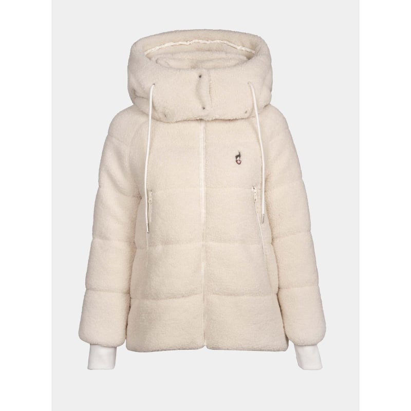Doudoune à capuche en sherpa vikim beige femme - Aulp