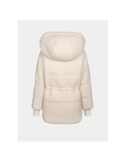 Doudoune à capuche en sherpa vikim beige femme - Aulp