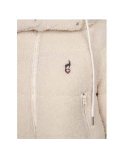 Doudoune à capuche en sherpa vikim beige femme - Aulp