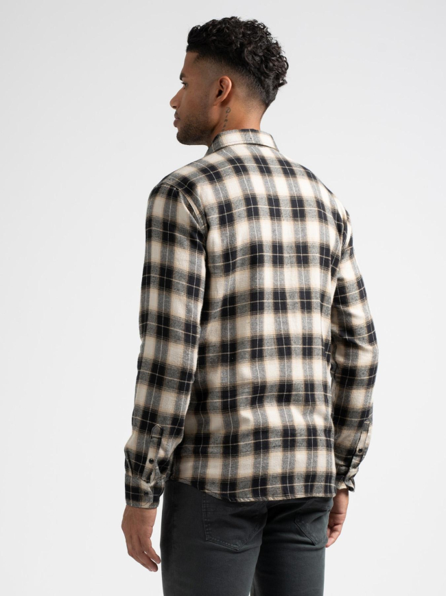 Chemise à carreaux abee marron homme - Sun Valley