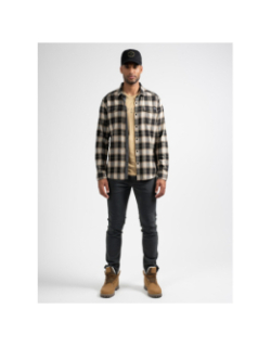 Chemise à carreaux abee marron homme - Sun Valley