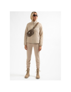 Veste sherpa dingbo beige femme - Sunvalley