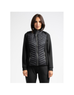 Gilet sans manches bi matière drayden noir femme - Sun Valley