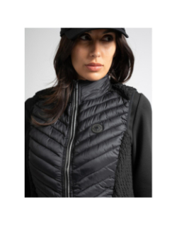Gilet sans manches bi matière drayden noir femme - Sun Valley