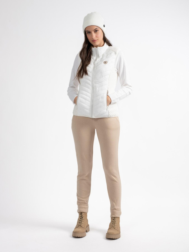 Veste sans manche polaire drayden blanc femme - Sunvalley