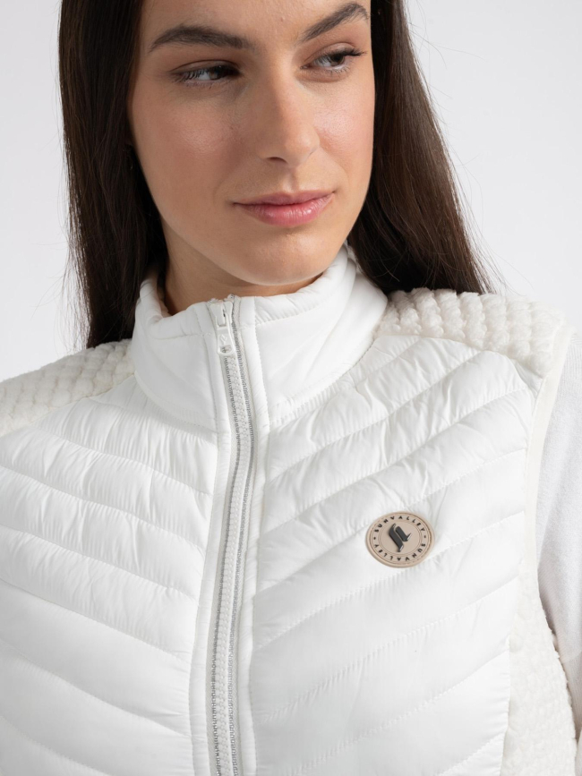 Veste sans manche polaire drayden blanc femme - Sunvalley