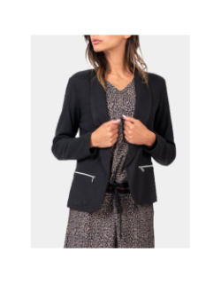 Veste blazer dorep noir femme - Sun Valley