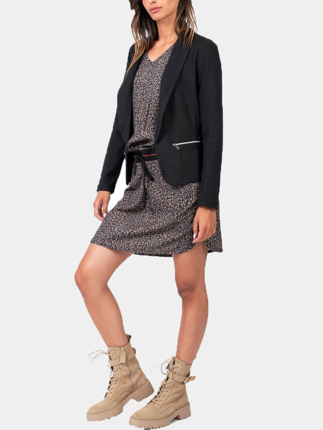 Veste blazer dorep noir femme - Sun Valley