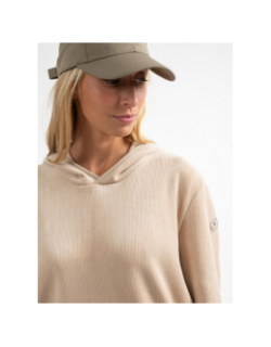 Sweat à capuche velours dooltin beige femme - Sun Valley