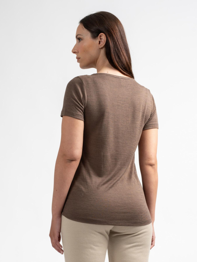 T-shirt à manches courtes portal marron femme - Sun Valley