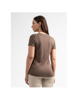 T-shirt à manches courtes portal marron femme - Sun Valley