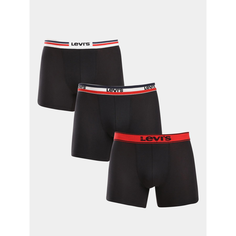 Coffret cadeau 3 boxers iconic noir homme - Levi's