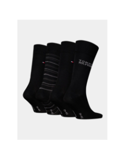 Coffret 4 paires de chaussettes noir homme - Tommy Hilfiger