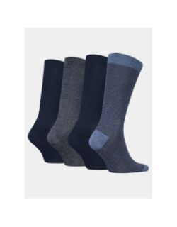 Coffret 4 paires de chaussettes bleu gris homme - Calvin Klein