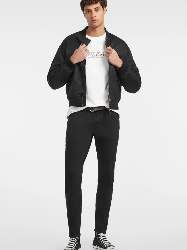 Jean slim taille moyenne g14 noir homme - Guess