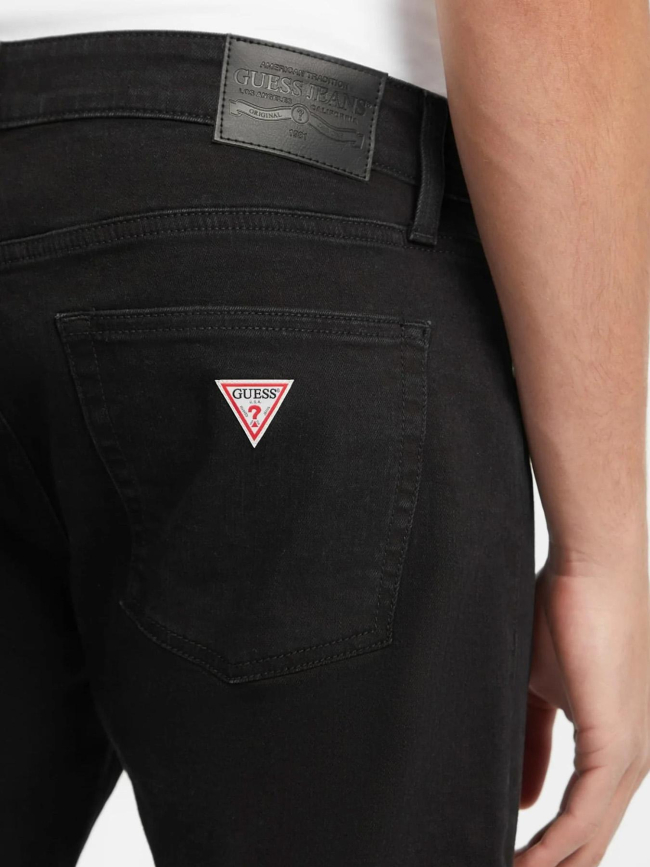 Jean slim taille moyenne g14 noir homme - Guess