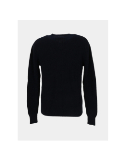 Pull en coton logo triangle bleu marine homme - Guess