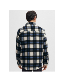Surchemise à carreaux ebolt bleu homme - Hugo