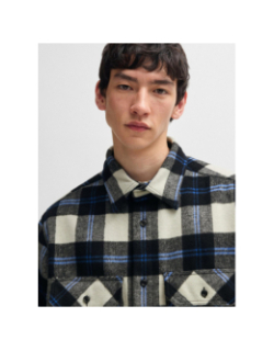 Surchemise à carreaux ebolt bleu homme - Hugo