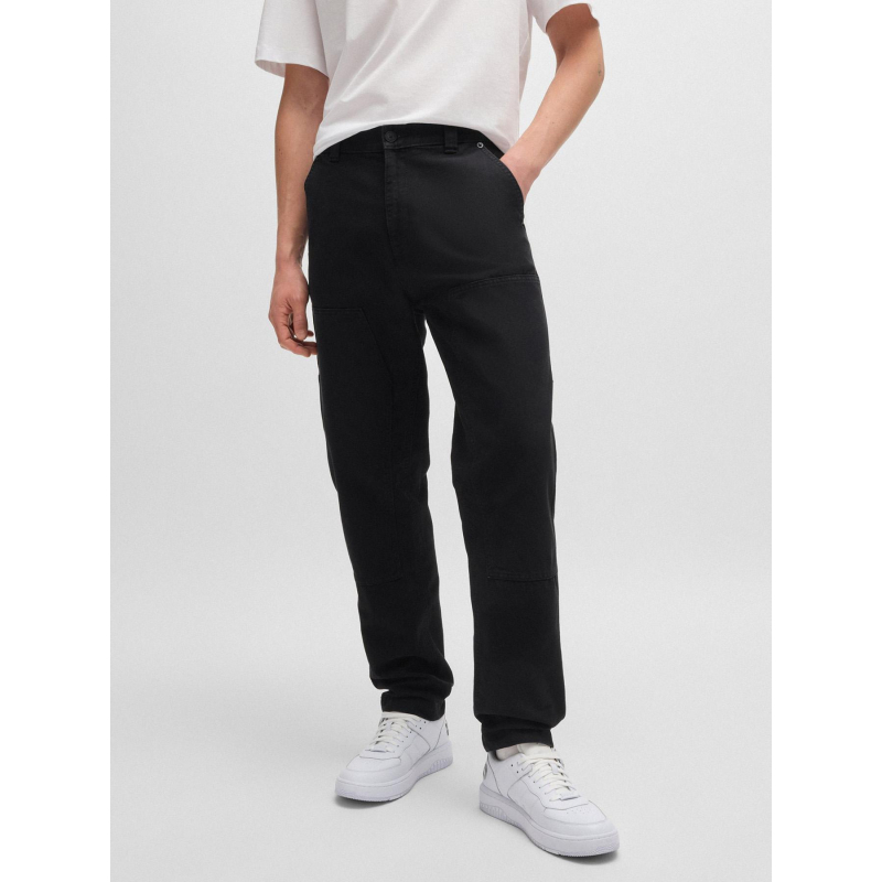 Pantalon droit gioro noir homme - Hugo