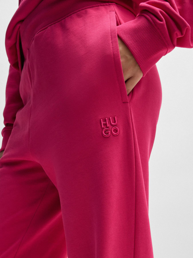 Pantalon de Jogging uni nelfinia rose fuchsia femme - Hugo