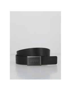 Ceinture en cuir garlond noir homme - Hugo