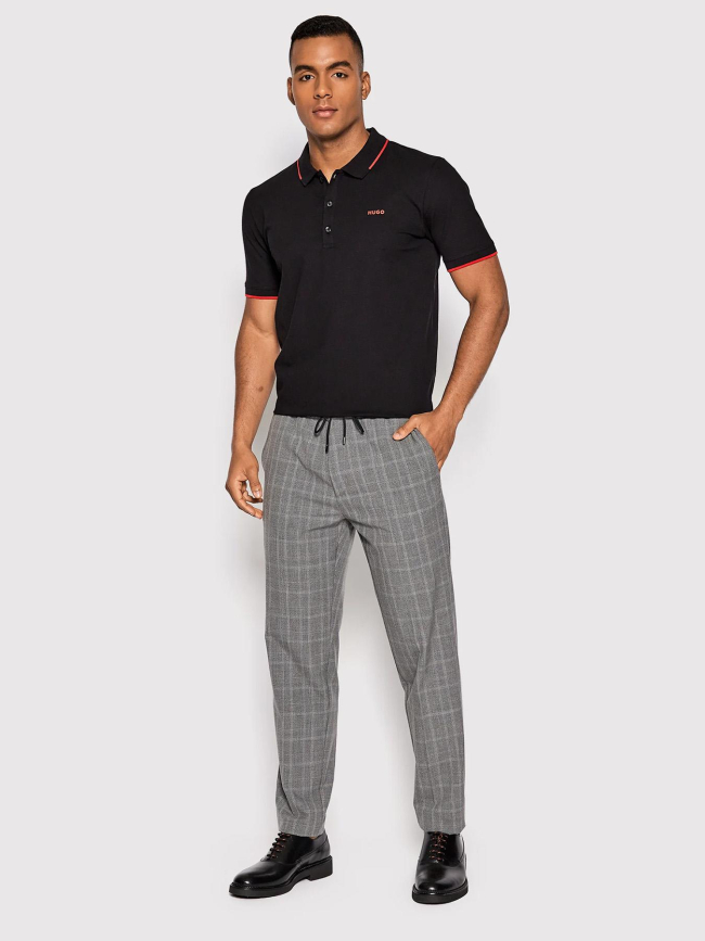 Polo slim uni dinoso noir homme - Hugo