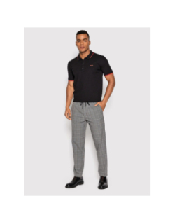 Polo slim uni dinoso noir homme - Hugo