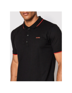 Polo slim uni dinoso noir homme - Hugo